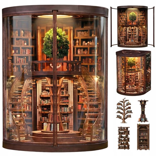 Diy book nook kit holz - book,