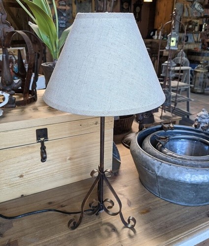 Lampe vintage metall antik - lampe,